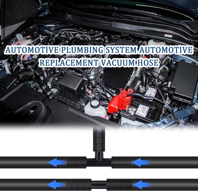 Stacool Vacuum Hose Set with ID*OD 3 * 9mm,1PC 9.84Ft VVacuum Hose Automotive+30PCS Vacuum Hoses Adapter,Max 130PSI Silicone Tubing Car Accessories Suitable for Cars,Trucks,SUVs (ID 3mm*OD 9mm) - Image 5